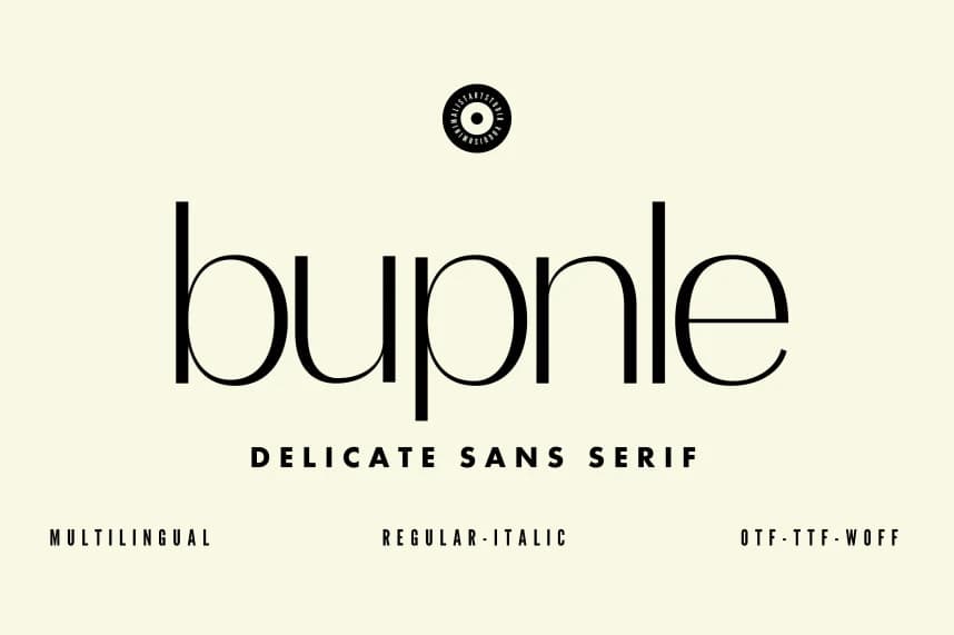 Bupnle Font