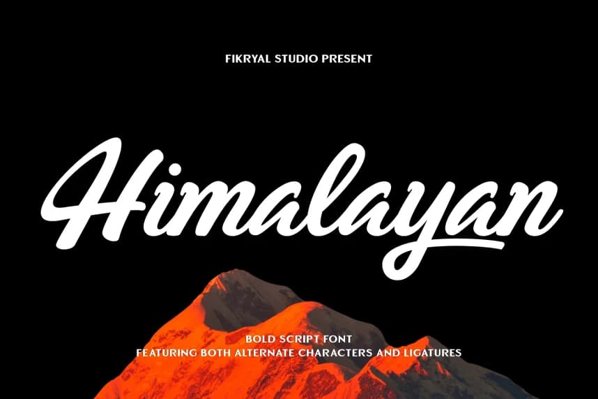 Himalayan – Bold Script Font