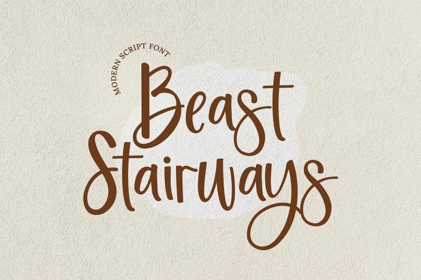 Beast Stairways Script Font