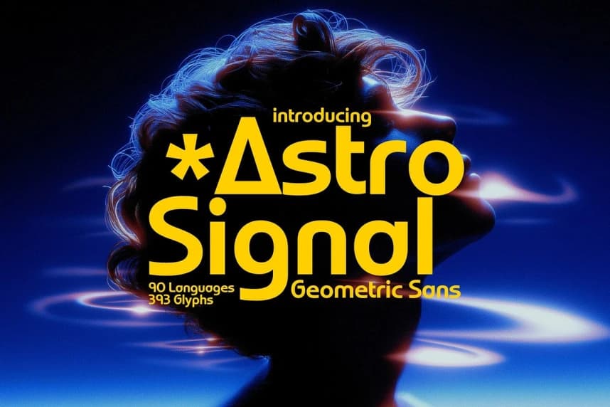 Astro Signal Font – Display creative asset