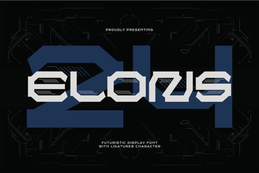 Elons Font – Display creative asset