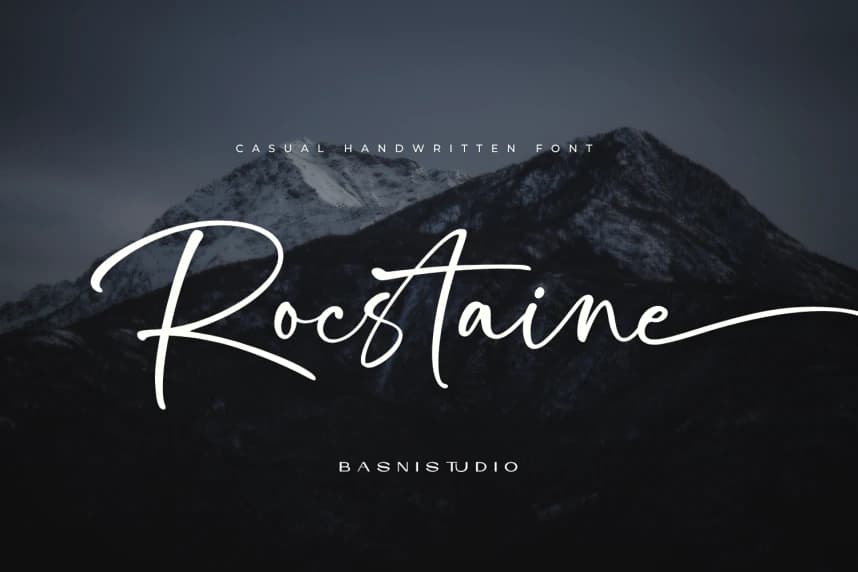 Rocstaine – Casual Handwritten Font