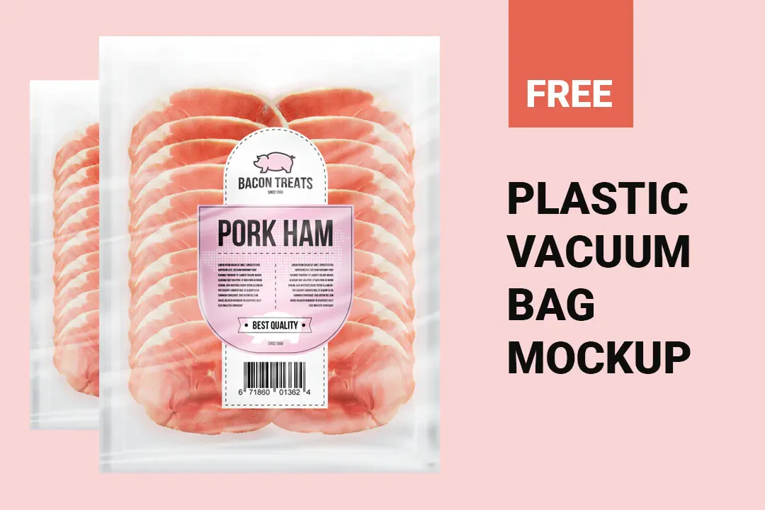 Plastic Vacuum Bag Mockup Free PSD – Mockuplar creative asset