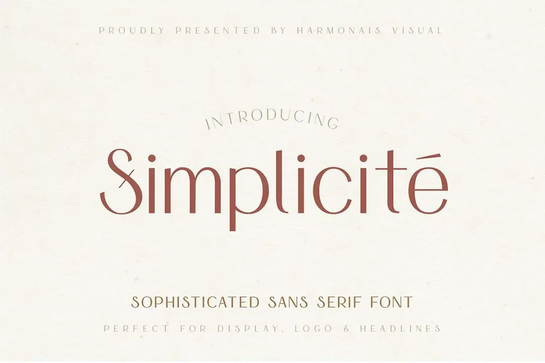 Simplicité Elegant Demo Font – Yazı Tipleri creative asset