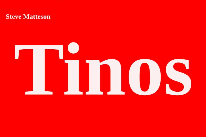 Tinos Yazı Tipi – Serif Yazı Tipi creative asset