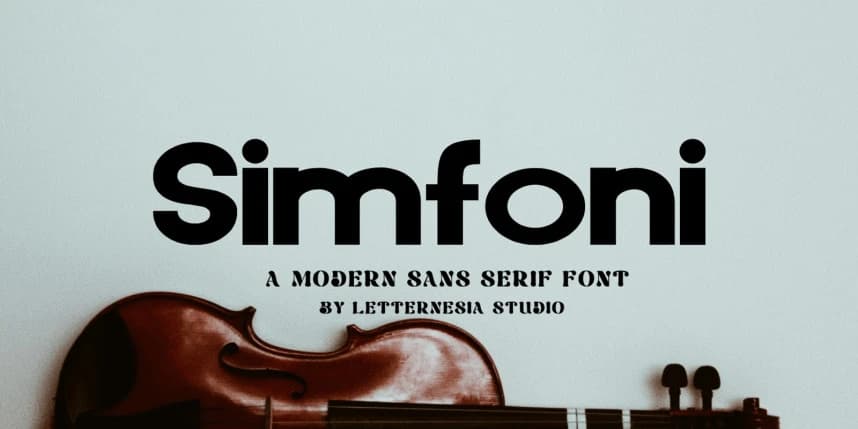 Simfoni Font – Display creative asset