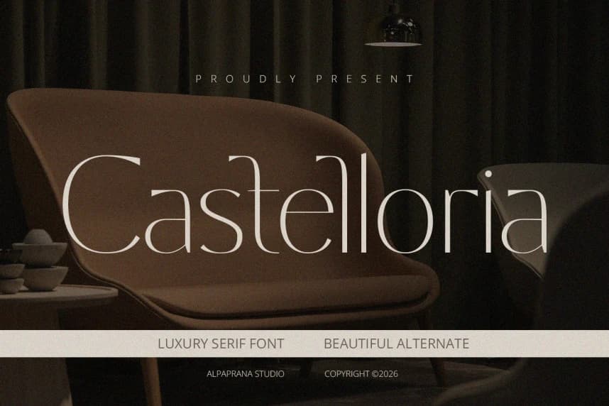 Castelloria – Serif Font – Sans Serif creative asset