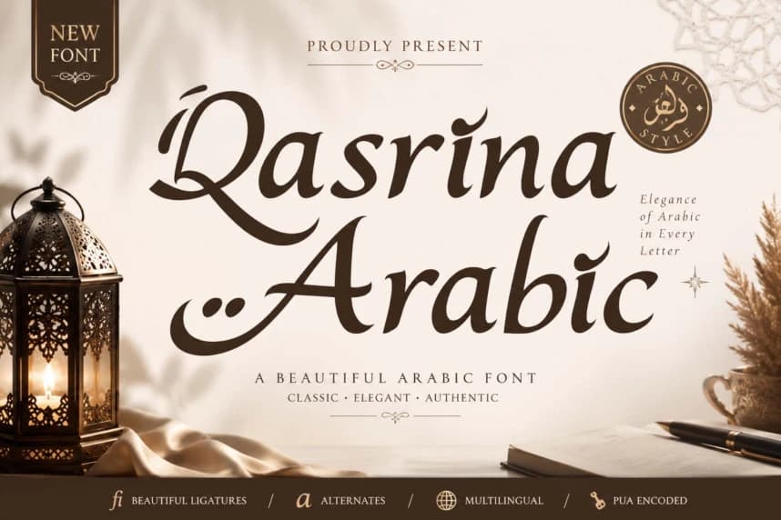 Qasrina Arapça Yazı Tipi – Görüntü creative asset