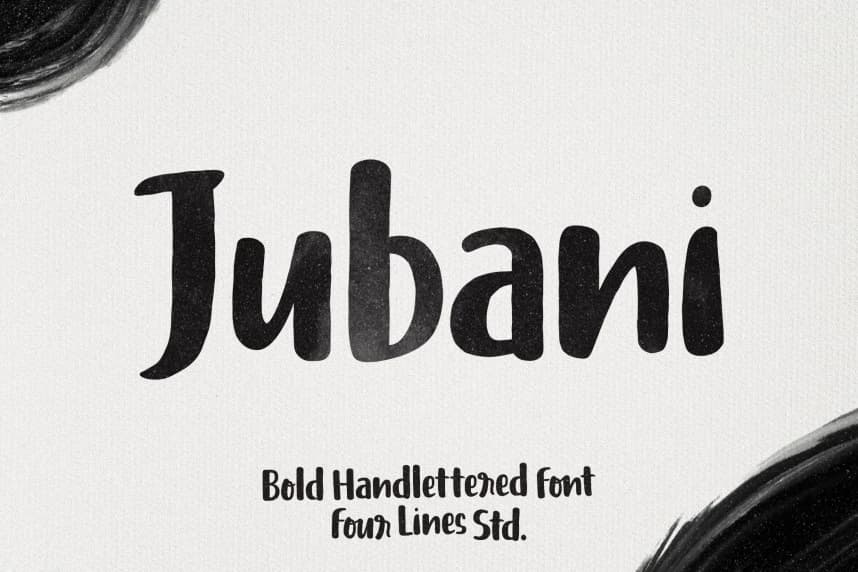 Jubani – Kalın El Yazısı Fontu – El Yazısı creative asset