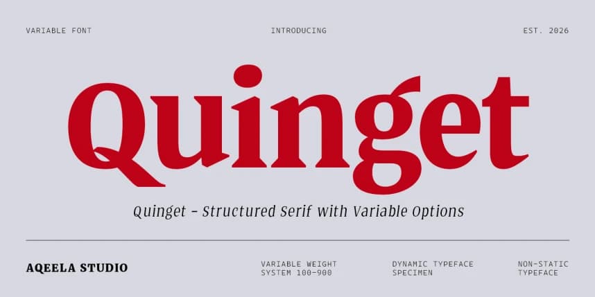 Quinget Variable Font