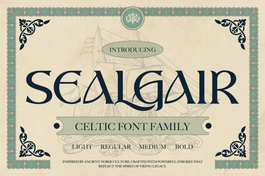 Sealgair Yazı Tipi – Görüntü creative asset