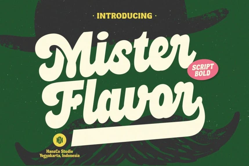 Mister Flavor Yazı Tipi – Script creative asset