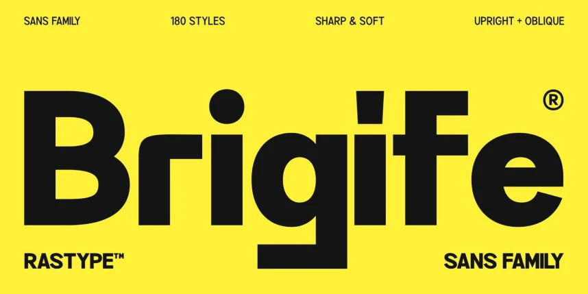 Brigife Font – Display creative asset