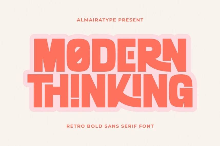 Modern Thinking Font – Sans Serif creative asset