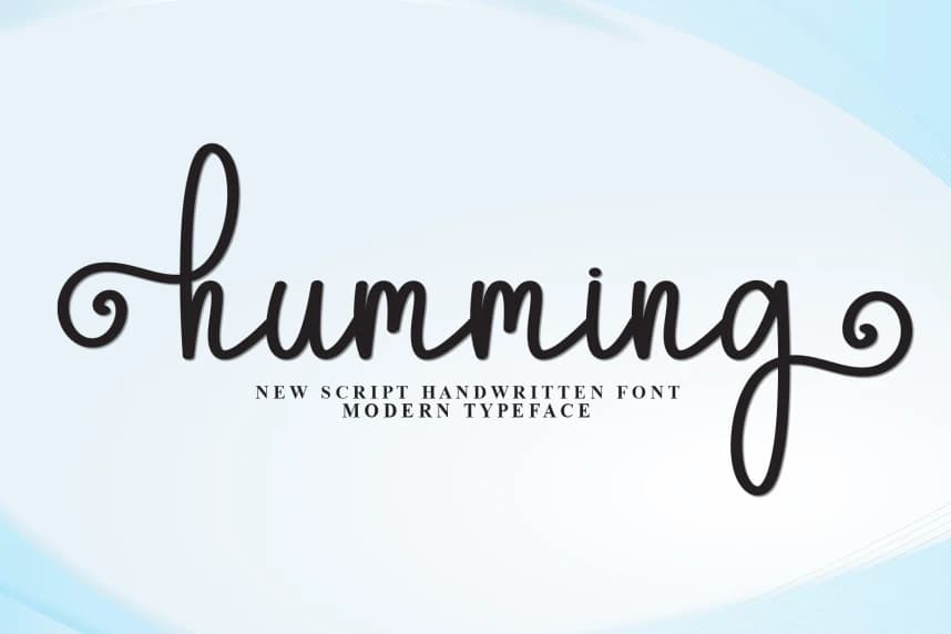 Humming Handwritten Font