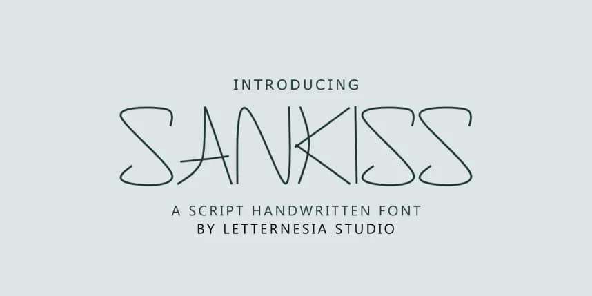 Sankiss Handwritten Font – Handwritten creative asset