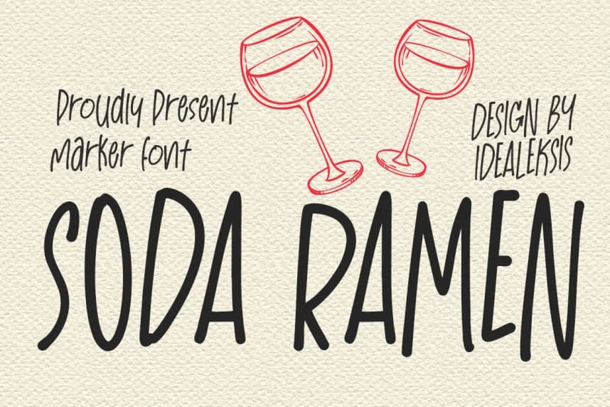Soda Ramen Handwritten Font