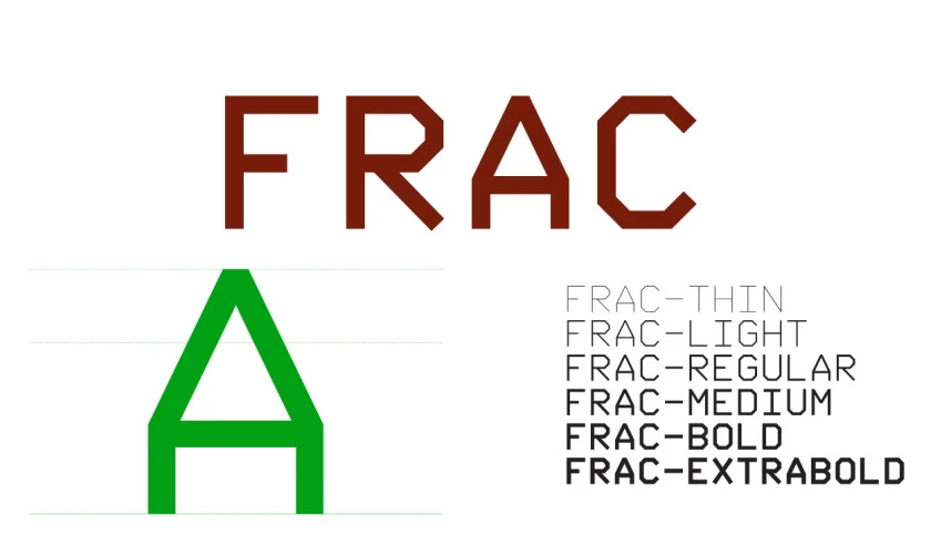 Frac Yazı Tipi Ailesi – Görüntü creative asset