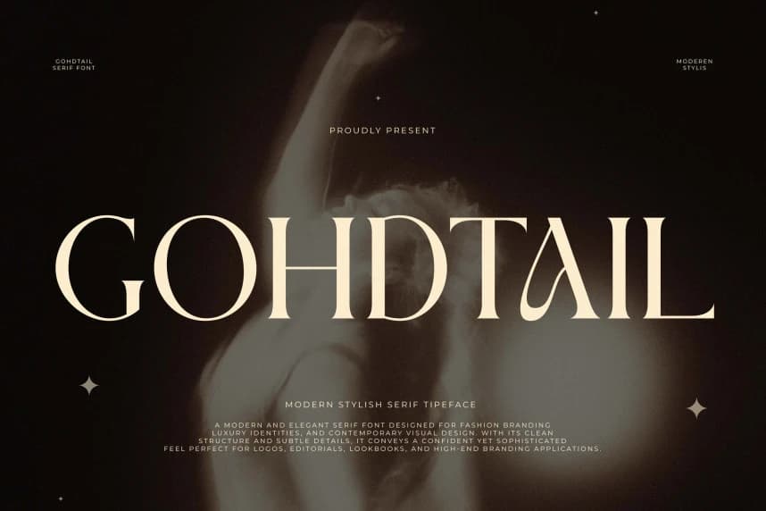 Gohdtail Font – Serif creative asset