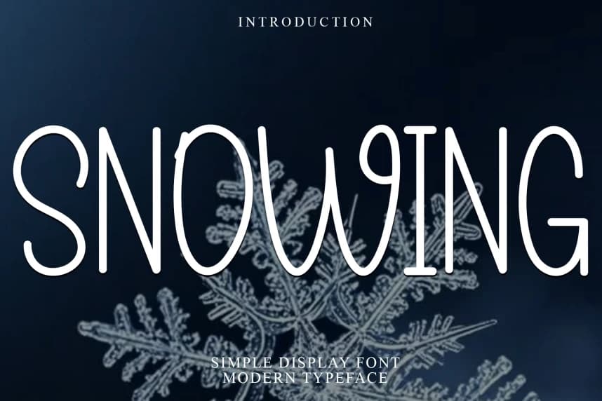 Snowing – Basit El Yapımı Yazı Tipi – Görüntü creative asset
