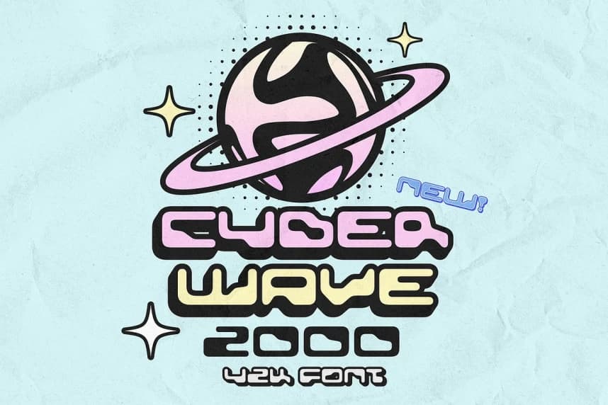 Cyberwave 2000 Yazı Tipi – Görüntü creative asset