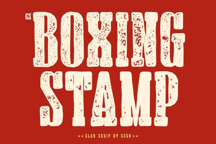 CS Boxing Stamp Font
