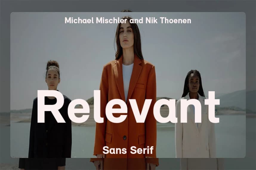 Relevant Font Family – Sans Serif creative asset