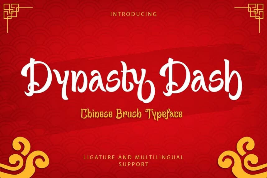 Dynasty Dash Font – Script creative asset