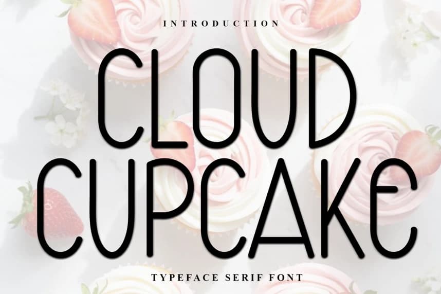 Cloud Cupcake Typeface – Görüntü creative asset