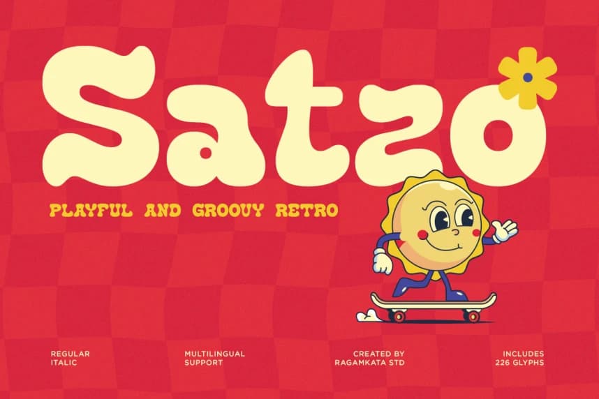 Satzo Font – Görüntü creative asset