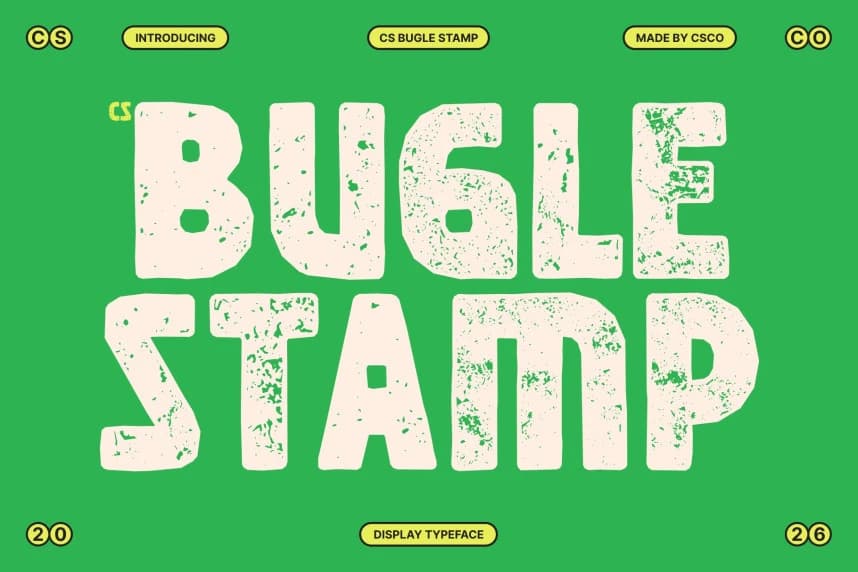 CS Bugle Stamp Yazı Tipi – Görüntü creative asset