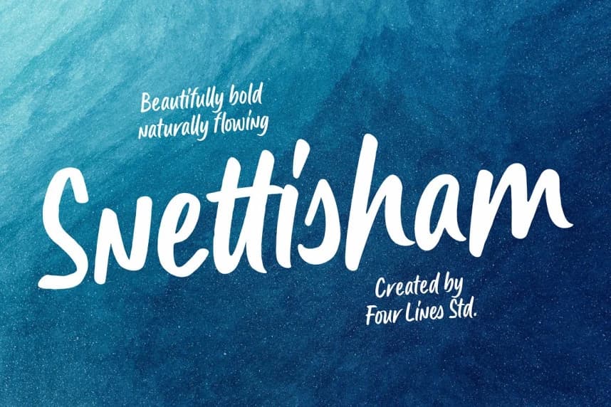 Snettisham Script Font – Handwritten creative asset