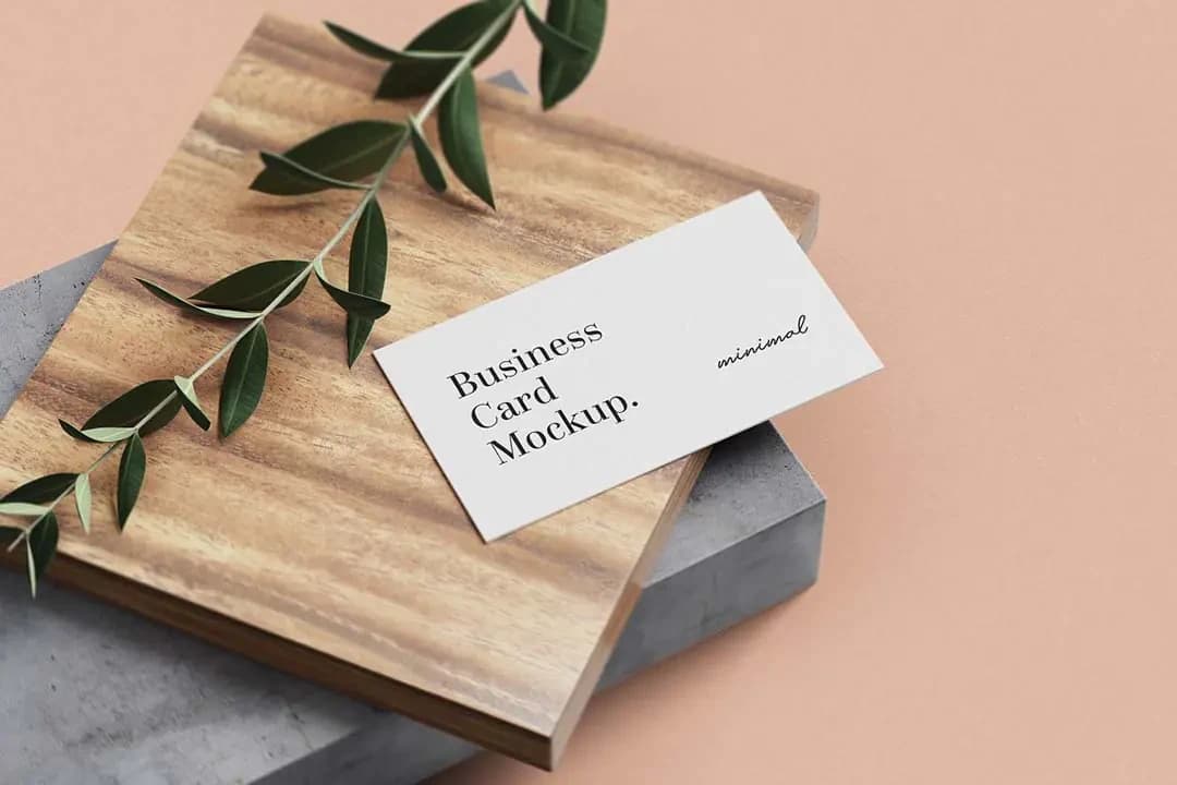 Minimal İş Kartı Mockup – Mockuplar creative asset