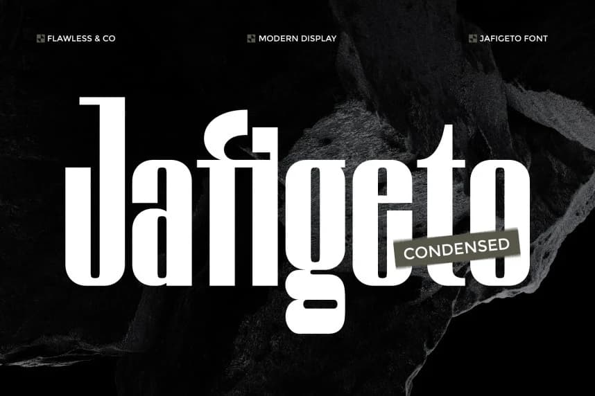 Jafigeto Font – Sans Serif creative asset