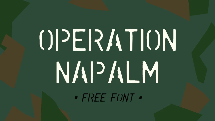 Operation Napalm Yazı Tipi – Görüntü creative asset