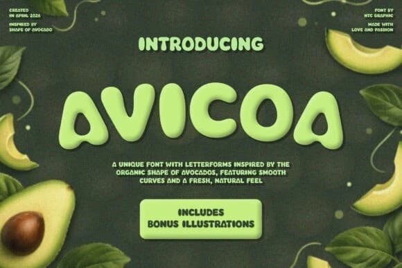 Avicoa Display Font