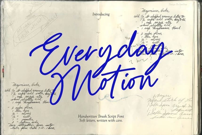Everyday Motion Script Font – El Yazısı creative asset