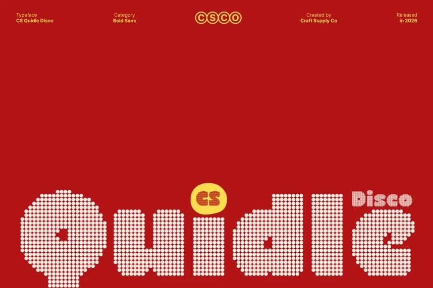 CS Quidle Disco Font – Görüntü creative asset