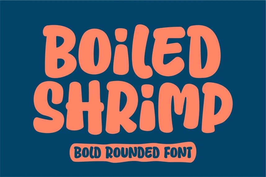 Boiled Shrimp Yazı Tipi – Görüntü creative asset