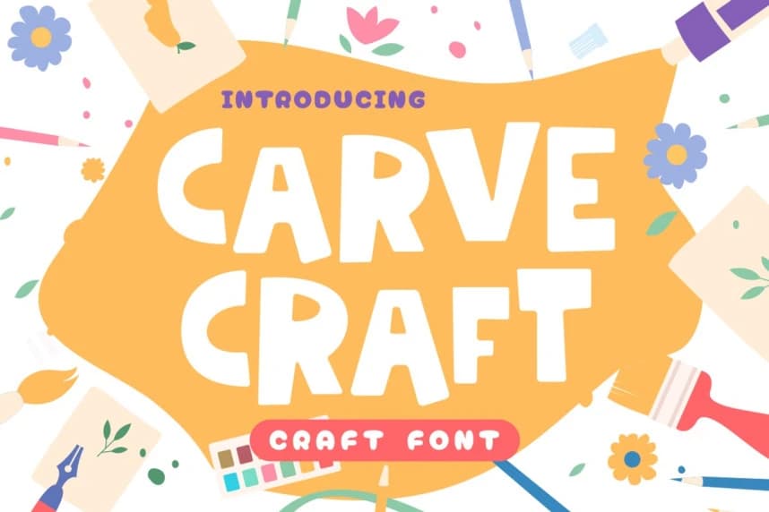 Carve Craft Font – Görüntü creative asset