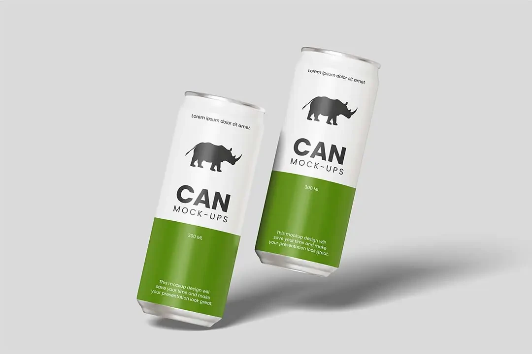 Soda Can Mockup Sample – Mockups creative asset