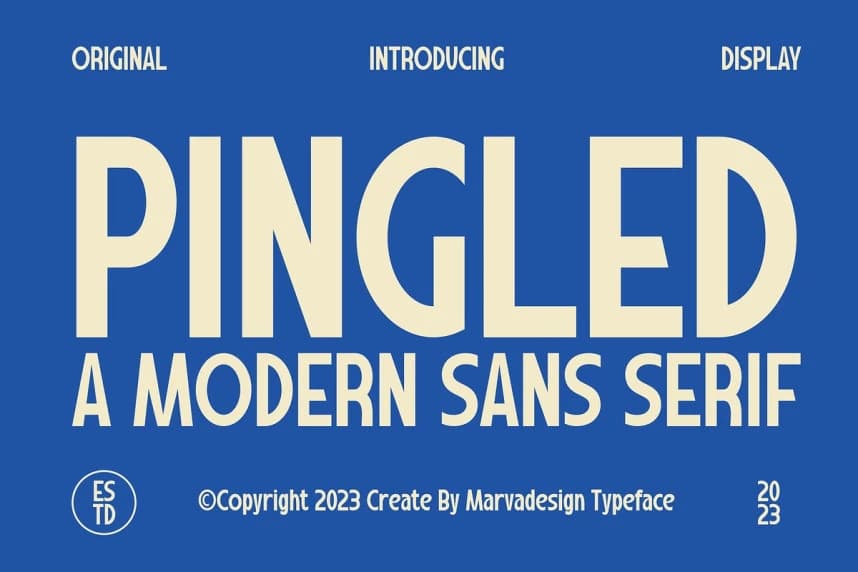 Pingled Font