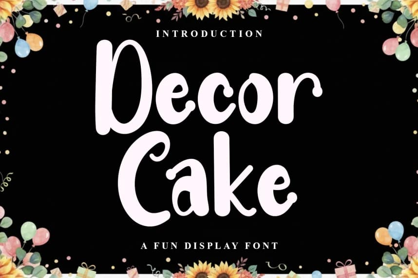 Decor Cake Script Font