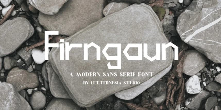 Firngaun Font – Display creative asset