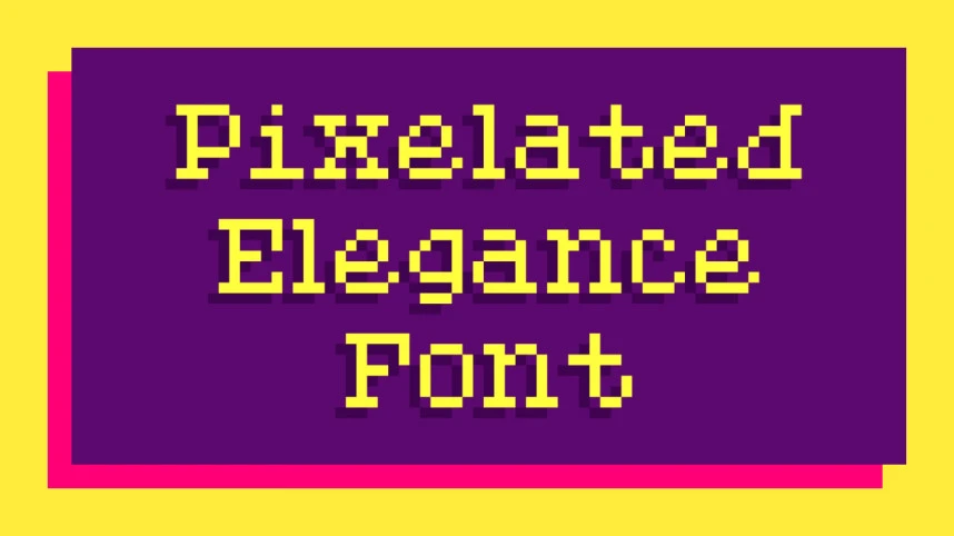 Pixelated Elegance Font – Görüntü creative asset