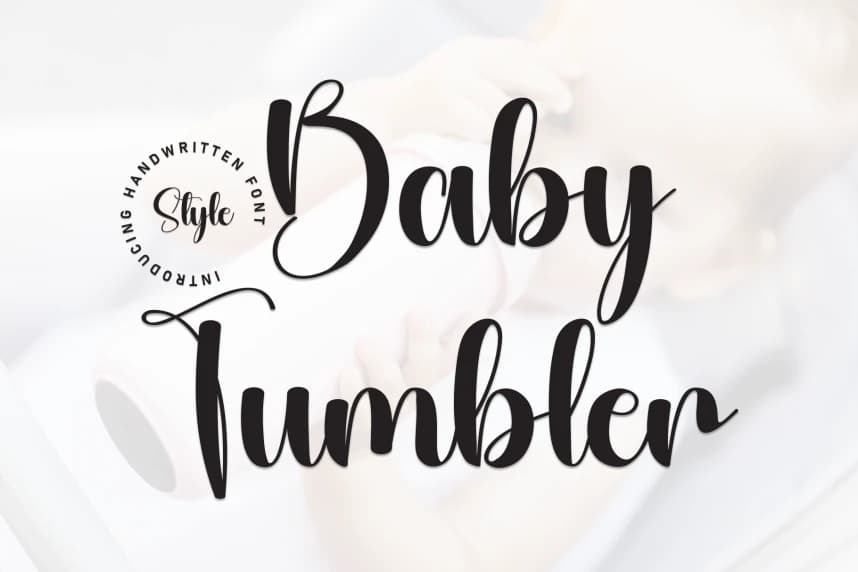 Baby Tumbler Script Font