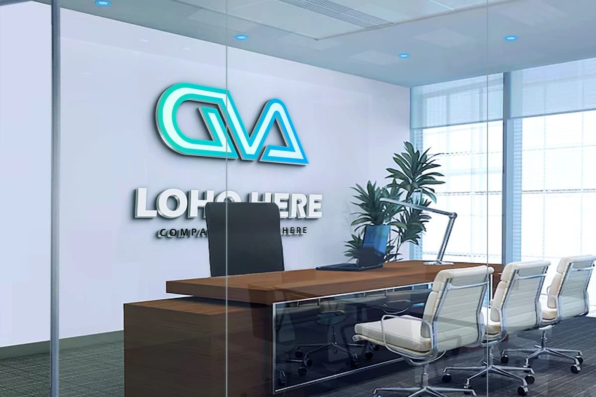High-Quality Office Logo Mockup (PSD)