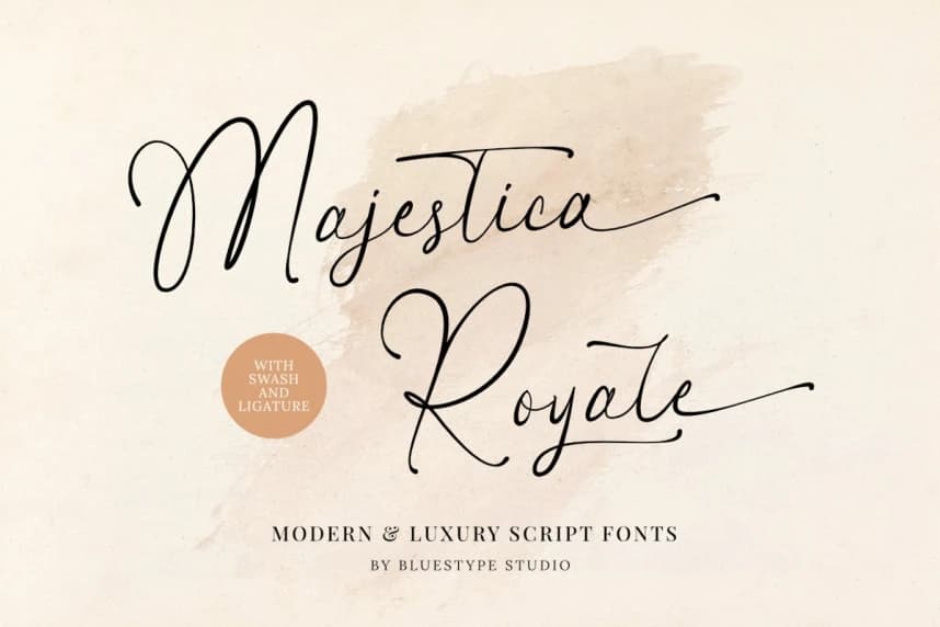 Majestica Royale Font – Handwritten creative asset