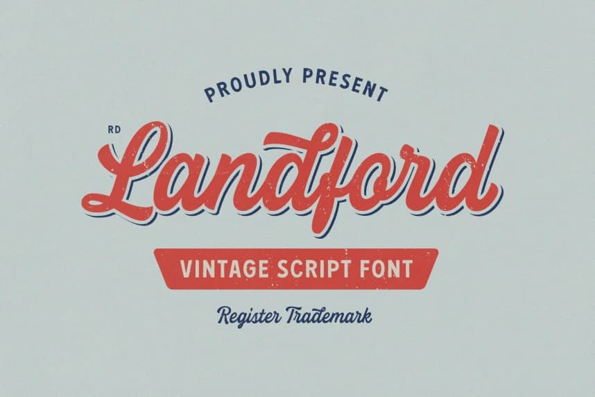 RD Landford Script Font – Script creative asset