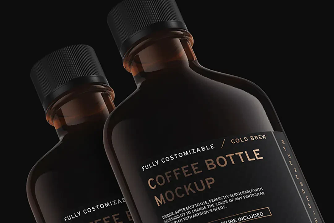 Coffee Bottle Mockup Sample – Mockups creative asset